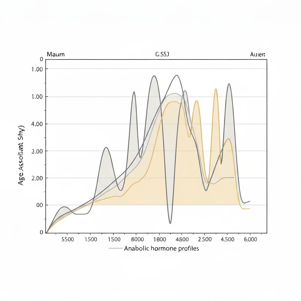 Graph showing hormone profile changes